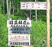 日並林道の標識