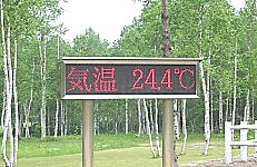 今日の気温は２４．４℃でした